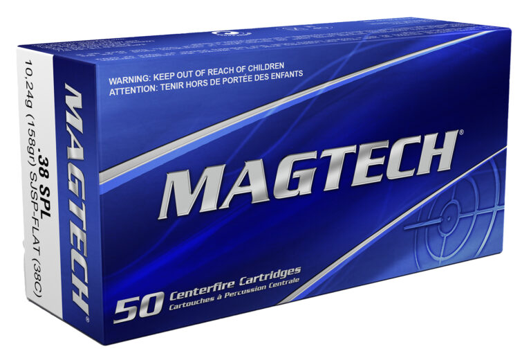 Magtech 38C Range/Training  38Special 158gr Semi Jacketed Soft Point Flat 50 Per Box/20 Case