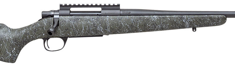 Howa HCSL65CGBG M1500 Super Lite Full Size 6.5 Creedmoor 5+1 20" Blued Threaded Barrel, Blued Picatinny Rail Steel Receiver, Green w/Gray and Black Webbing Fixed Stocky's Synthetic Stock