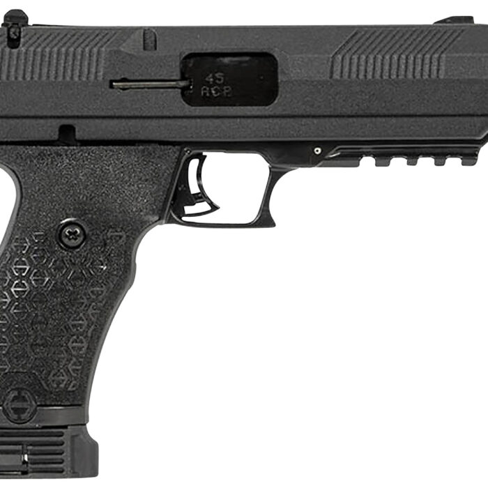 Hi-Point JHP45G2 JHP Gen2 45 ACP 9+1 4.50" Black Steel Threaded Barrel, Black Powder Coated Serrated Steel Slide, Black Polymer Frame w/Picatinny Rail, Black Polymer Grip