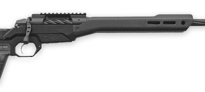 Weatherby 3WAMH300PR8B 307 Alpine MDT 300 PRC 5+1 26" Graphite Black Cerakote Fluted Threaded Barrel & Picatinny Rail Steel Receiver, Arca Rail Forend, Black Carbon Fiber HNT26 MDT Chassis, Black Grip