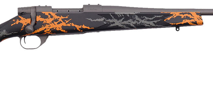 Weatherby VYH223RR2B Vanguard Compact Hunter 223 Rem 5+1 20", Tungsten Gray Barrel/Rec, Black w/Gray & Orange Sponge Accents Monte Carlo Stock, Accubrake Muzzle Brake