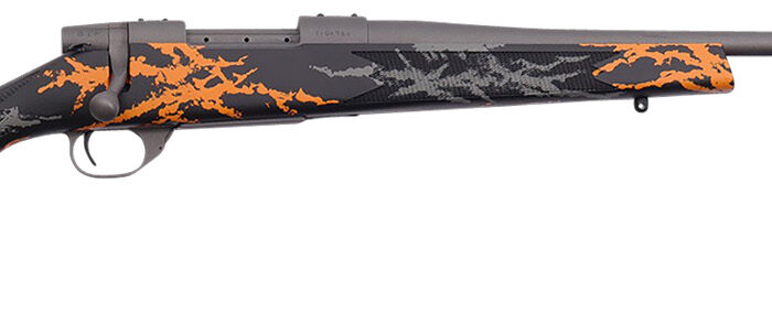 Weatherby VYH7M8RR2B Vanguard Compact Hunter 7mm-08 Rem 5+1 20", Tungsten Gray Barrel/Rec, Black w/Gray & Orange Sponge Accents Monte Carlo Stock, Accubrake Muzzle Brake