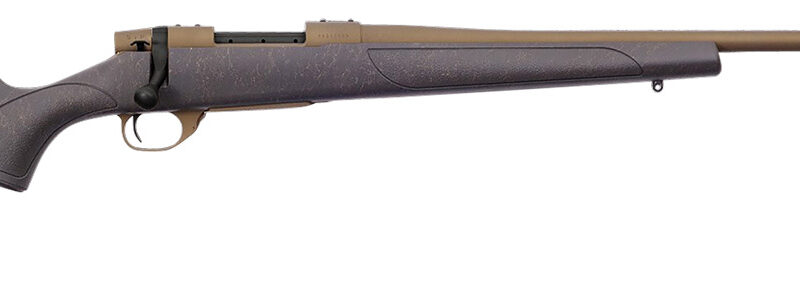 Weatherby VWB222RR4T Vanguard Weatherguard 22-250 Rem 5+1 24" Threaded, Burnt Bronze Barrel/Rec, Black with Bronze Webbing Monte Carlo Stock
