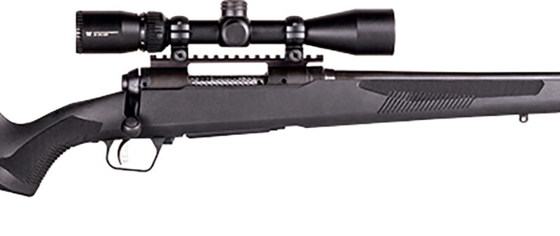 Savage Arms 58130 110 Apex Hunter XP 400 Legend 4+1 18" Carbon Steel, Black, Synthetic AccuFit Stock, Vortex Crossfire II 3-9x40mm Scope