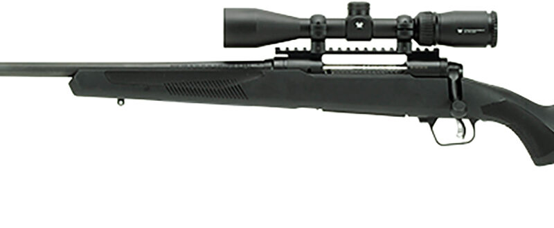 Savage Arms 58131 110 Apex Hunter XP 400 Legend 4+1 18" Carbon Steel, Black, Synthetic AccuFit Stock, Vortex Crossfire II 3-9x40mm Scope Left Hand