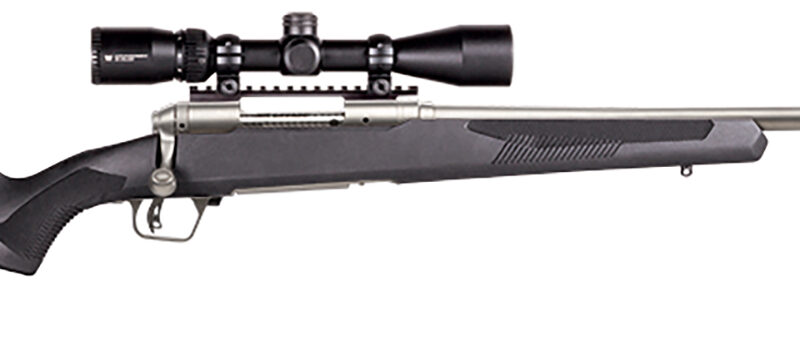 Savage Arms 58132 110 Apex Storm XP 400 Legend 4+1 18" Carbon Steel, Stainless Barrel/Rec, Black Synthetic AccuFit Stock, Vortex Crossfire II 3-9x40mm Scope