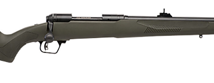 Savage Arms 58133 110 Hog Hunter Full Size 400 Legend 4+1 20" Matte Black Threaded Barrel, Carbon Steel Drilled & Tapped Receiver, AccuFit w/Adj Comb & LOP OD Green Synthetic Stock, Right Hand