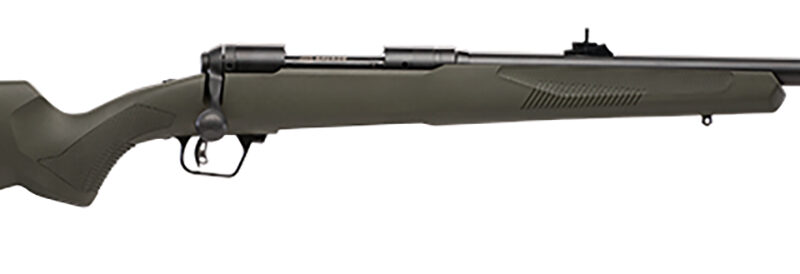 Savage Arms 58133 110 Hog Hunter Full Size 400 Legend 4+1 20" Matte Black Threaded Barrel, Carbon Steel Drilled & Tapped Receiver, AccuFit w/Adj Comb & LOP OD Green Synthetic Stock, Right Hand