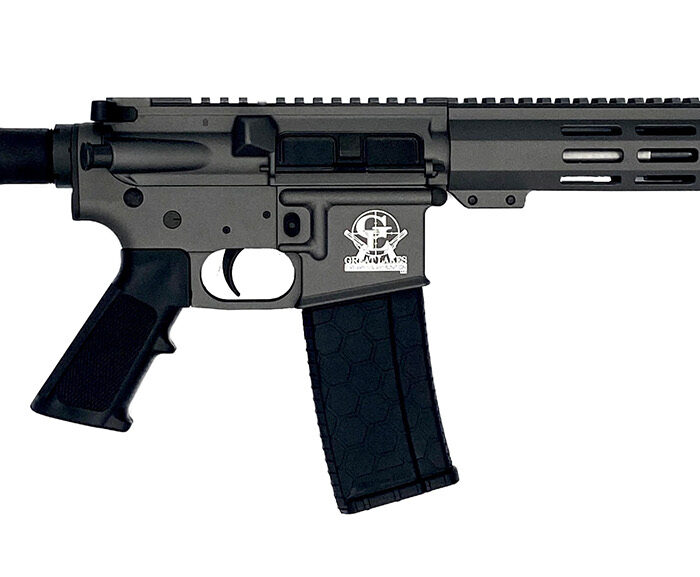 Great Lakes Firearms GL15223SSPTNG AR-15 Pistol 223 Wylde 30+1 7.50" Stainless Barrel, Tungsten Rec, 7" M-LOK Handguard, Buffer Tube (No Brace), Black A2 Grip