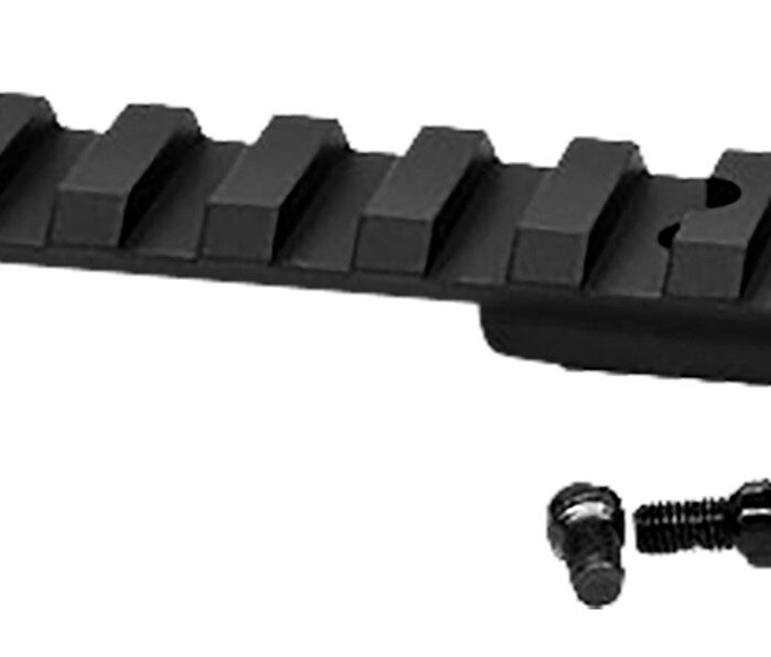 Warne V484M Vapor Picatinny Rail Black Anodized Ruger American Short Action, 0 MOA