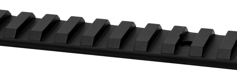 Warne V4T3M Vapor Picatinny Rail Black Anodized Aluminum Fits Tikka T3/T3x, 0 MOA