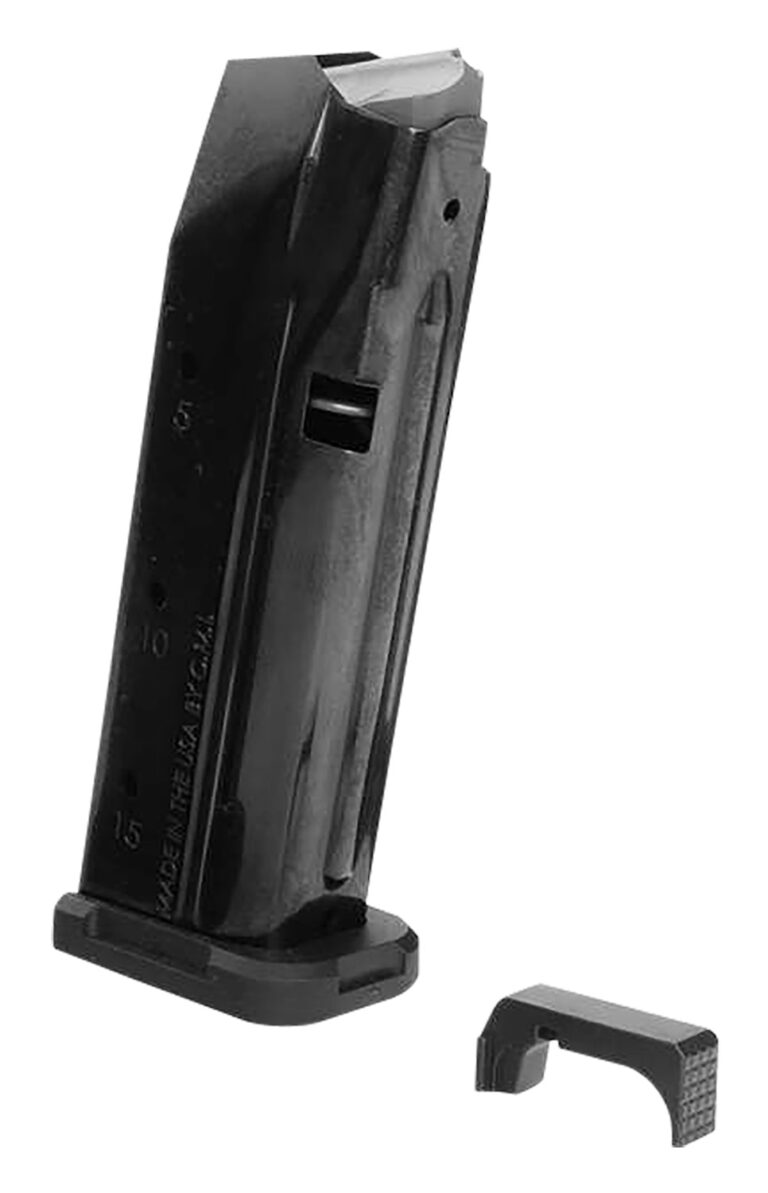 Shield Arms S15STARTERKITG3 S15 Magazine Gen 3 15rd 9mm Luger Compatible w/Glock 43/48 Black Steel