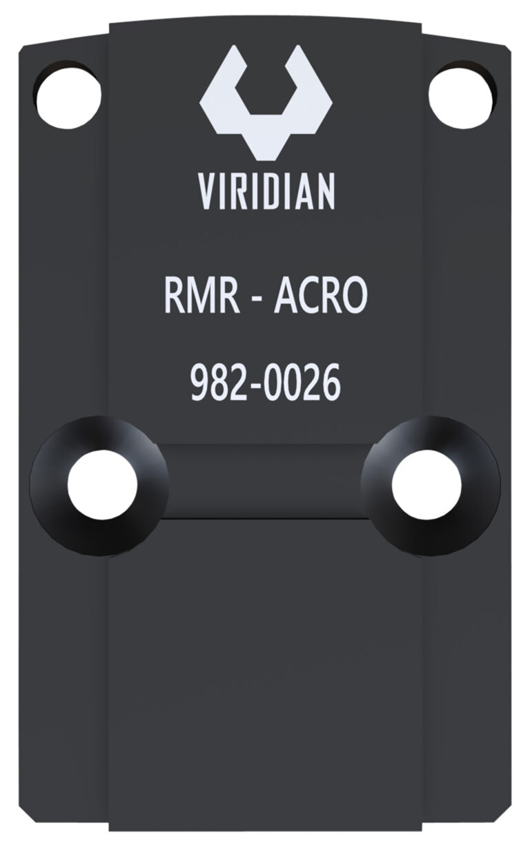 Viridian 9820026 RFX45 RMR Mounting Adapter  Black Anodized