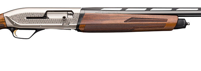Browning 011744304 Maxus II Ultimate 12 Gauge 3" Chamber 4+1 (2.75") 28" Gloss Blued Vent Rib Barrel, Matte Nickel Rec, Grade III Gloss Walnut Furniture, LPA Fiber Optic Sight, 3 Chokes