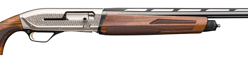 Browning 011744304 Maxus II Ultimate 12 Gauge 3" Chamber 4+1 (2.75") 28" Gloss Blued Vent Rib Barrel, Matte Nickel Rec, Grade III Gloss Walnut Furniture, LPA Fiber Optic Sight, 3 Chokes