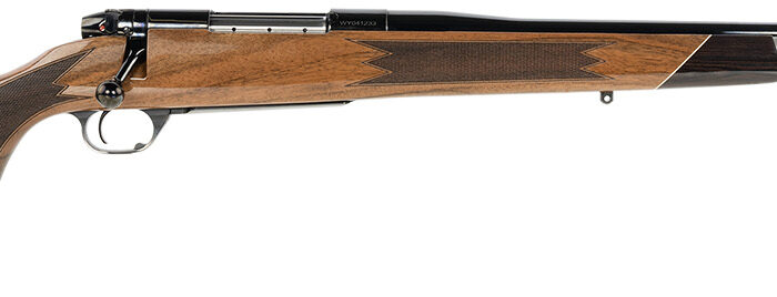 Weatherby MDX01N243NR2O Mark V Deluxe Full Size 243 Win 4+1 22" High Gloss Blued Fluted Barrel, High Gloss Blued Drilled & Tapped Steel Receiver, Gloss AA Walnut Fixed Stock