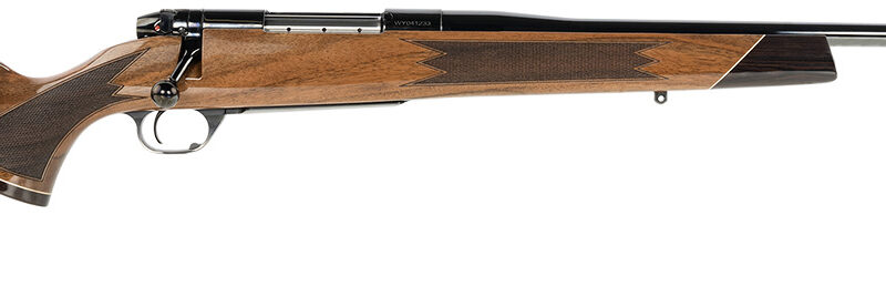 Weatherby MDX01N243NR2O Mark V Deluxe Full Size 243 Win 4+1 22" High Gloss Blued Fluted Barrel, High Gloss Blued Drilled & Tapped Steel Receiver, Gloss AA Walnut Fixed Stock