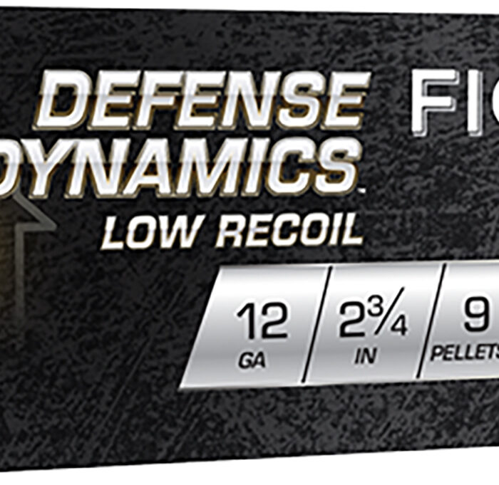 Fiocchi 12LE9P Defense Dynamics Low Recoil 12Gauge 2.75" 1Buck Shot 10 Per Box/25 Case