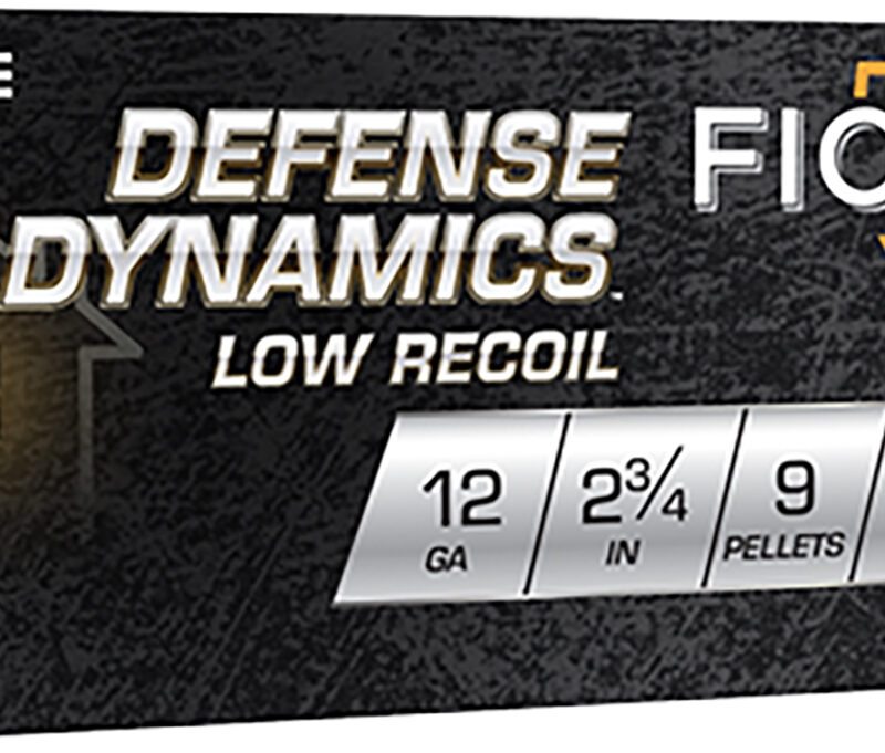 Fiocchi 12LE9P Defense Dynamics Low Recoil 12Gauge 2.75" 1Buck Shot 10 Per Box/25 Case