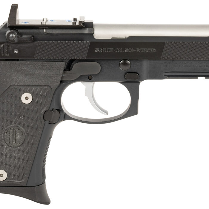Langdon Tactical Tech LTT92CTJRR 92 Elite LTT Compact 9mm Luger 15+1 4.25" Stainless Target Crown Steel Barrel, Black Optic Cut/Serrated Steel Slide, Black Black VZ G10 Grip