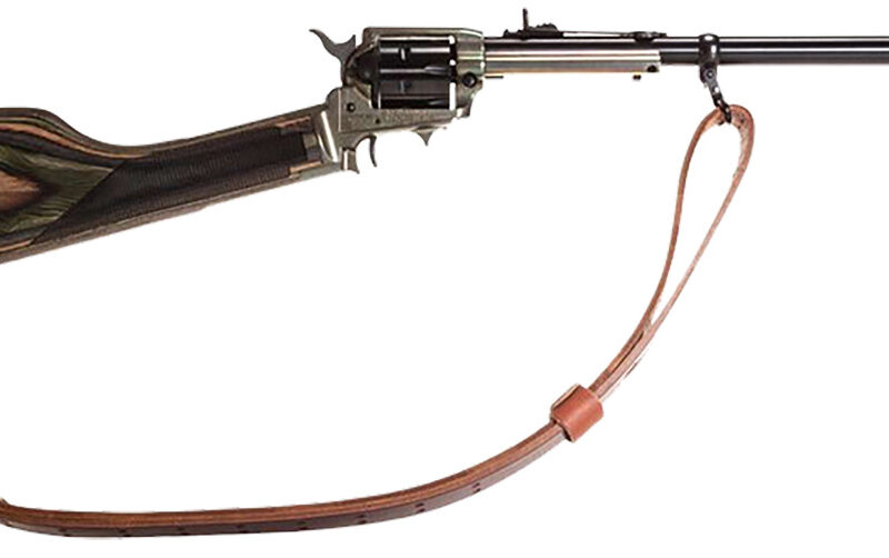 Heritage Mfg BR226CH16HS-LS Rough Rider Rancher 22 LR 6rd 16.12" Black Barrel & Cylinder, Case Hardened Rec, Camo Laminated Stock, Includes Leather Sling