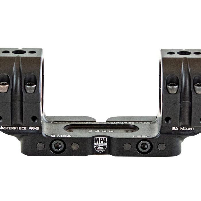 MasterPiece Arms BAMOUNT301125 MPA BA Bolt Action Mount  Black