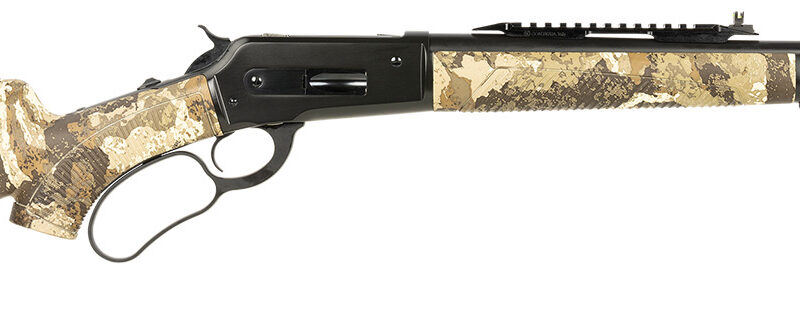 Taylors & Company 210317 1886 Journey 45-70 Gov 5+1 19" Threaded, Black Cerakote Barrel/Rec, Camo Furniture, Adj. Cheekrest Stock, Fiber Optic Sight with Optic Mount, Scope Mount