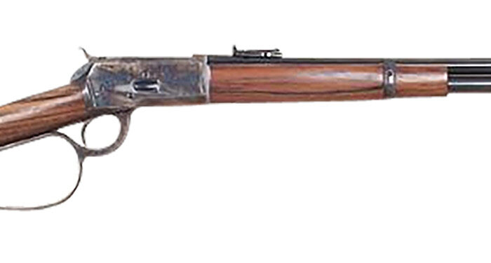 Cimarron AS067 1892 Cogburn Carbine 45 Colt (Long Colt) 10+1 20" Blued Round Barrel, Color Case Hardened Stainless Steel Receiver, Walnut Fixed Stock, Right Hand
