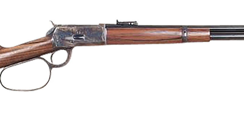 Cimarron AS067 1892 Cogburn Carbine 45 Colt (Long Colt) 10+1 20" Blued Round Barrel, Color Case Hardened Stainless Steel Receiver, Walnut Fixed Stock, Right Hand