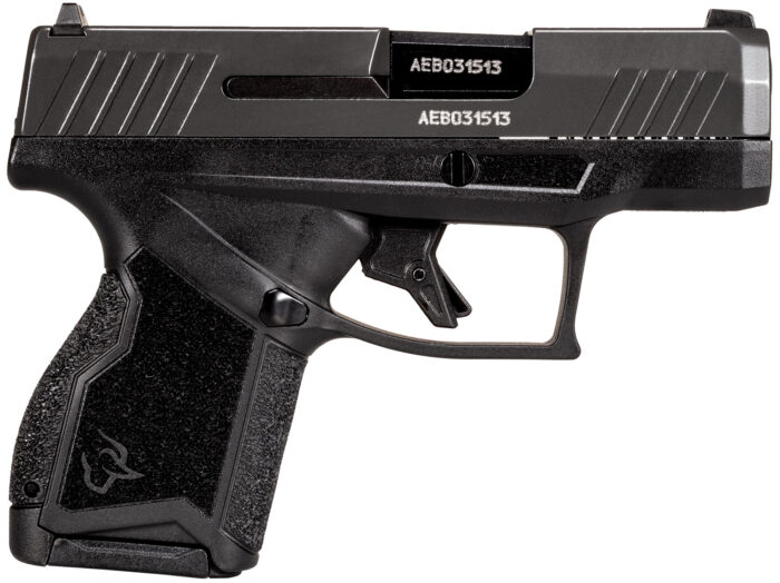 Taurus 1GX4M93GR10 GX4  Micro-Compact 9mm Luger 10+1 3.06" Black Steel Barrel/Gray Serrated Slide/ Gray Stainless Steel Frame/ Black Polymer w/Interchangeable Backstrap Grips Right Hand