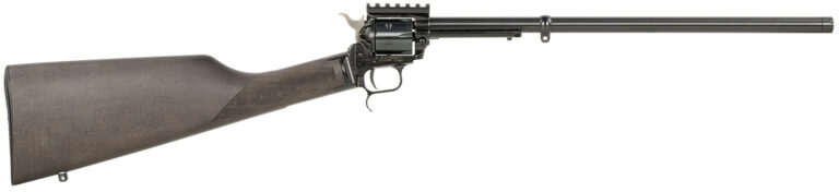 Heritage Mfg BR226B16-PIC Rough Rider Tactical Rancher 22 LR 6rd 16.12", Black Oxide Barrel/Rec, Black Stained Walnut Stock, Optics Mount, Includes Sling