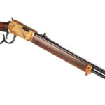 Heritage Mfg STR22LCH20 Settler 22 LR 15+1 20" Black Oxide Barrel, Color Case Hardened Rec, Light Stained Walnut Furniture, Buckhorn Sights 2 158524