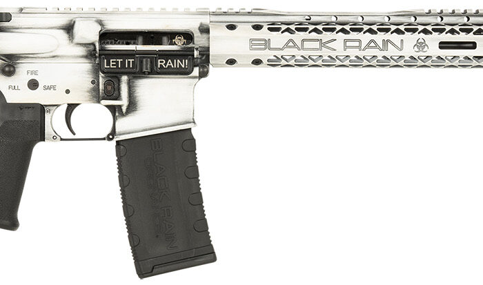 Black Rain Ordnance BROFUSIONWB Spec15 Fusion 5.56x45mm NATO 30+1 16", White Battleworn, 12" M-LOK, MFT EPG16 Grip/Minimalist Stock