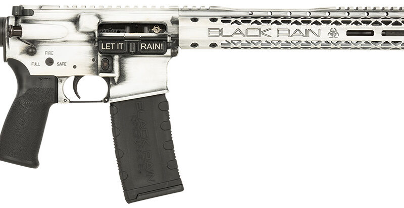 Black Rain Ordnance BROFUSIONWB Spec15 Fusion 5.56x45mm NATO 30+1 16", White Battleworn, 12" M-LOK, MFT EPG16 Grip/Minimalist Stock