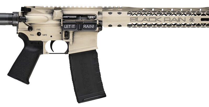 Black Rain Ordnance BROWTPLSB Spec 15+ We The People 5.56x45mm NATO 30+1 16", Light Sand Battleworn with Deep Engraving, 15" Slim M-LOK, Magpul Grip/Carbine Stock, Castle Flash Hider