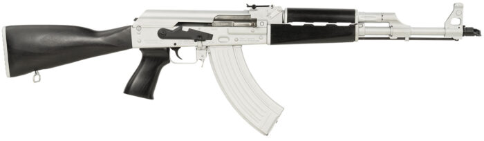 Zastava Arms Usa ZR7762CSB ZPAPM70  7.62x39mm 30+1 16.30" Black Chrome Lined Steel Barrel, Silver Receiver, Black Polymer Handguard, Fixed Dark Walnut Synthetic Stock