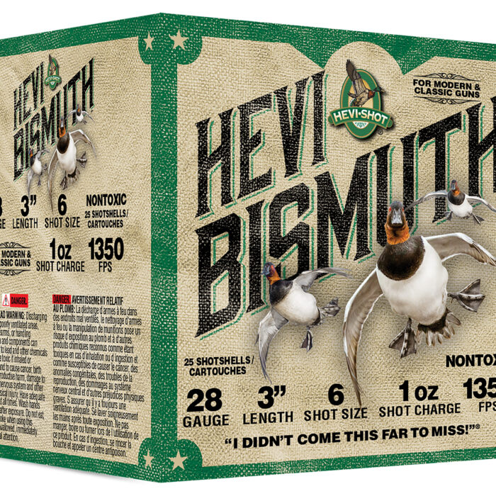 HEVI-Shot HS18436 HEVI-Bismuth Waterfowl 28Gauge 3" 1oz 6Shot 25 Per Box/10 Case