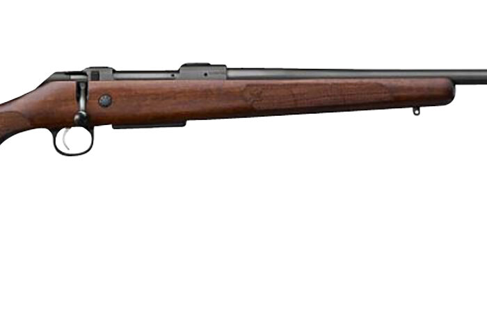 CZ-USA 07701 CZ 600 American ST1 223 Rem 5+1 24" Threaded, Black Barrel/Rec, Grade A Dark Walnut Stock, Adj. Trigger