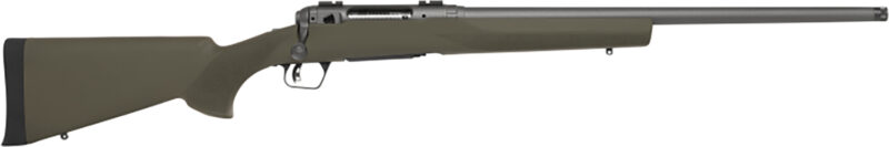 Savage Arms 58032 110 Trail Hunter 6.5 Creedmoor 4+1 22" Threaded/Medium Heavy Profile, Tungsten Gray Cerakote Barrel/Rec, OD Green Hogue Overmold Stock, Adj. AccuTrigger, Weaver Base
