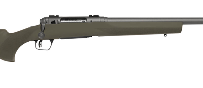 Savage Arms 58041 110 Trail Hunter 7mm Rem Mag 3+1 24" Threaded/Medium Heavy Profile, Tungsten Gray Cerakote Barrel/Rec, OD Green Hogue Overmold Stock, Adj. AccuTrigger, Weaver Base