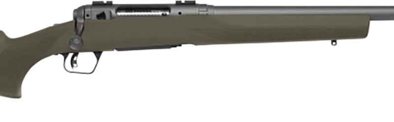 Savage Arms 58137 110 Trail Hunter 450 Bushmaster 3+1 20" Threaded/Medium Heavy Profile, Tungsten Gray Cerakote Barrel/Rec, OD Green Hogue Overmold Stock, Adj. AccuTrigger, Weaver Base