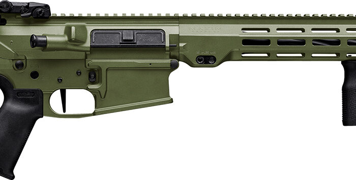 Maxim Defense MXM49684 MD10 L 308 Win 20+1 16" Fluted Barrel, Bazooka Green Cerakote Finish, M-LOK Handguard, Black Magpul Furniture, SL-K Stock, MVG Grip, MBUS Sights, Blackout Defense Flat Trigger