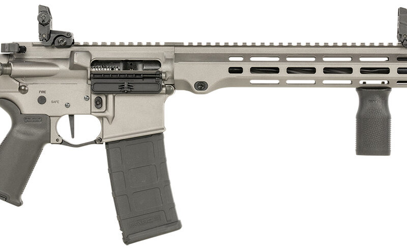 Maxim Defense MXM49734 MD15 L 5.56x45mm NATO 30+1 16" Fluted Barrel, Sniper Gray Rec/M-LOK Handguard, Black Magpul Furniture, SL-K Stock, MBUS Sights, Blackout Defense Flat Trigger