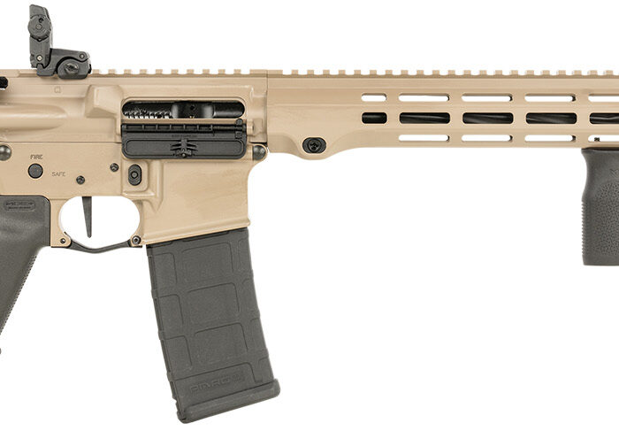 Maxim Defense MXM49735 MD15 L 5.56x45mm NATO 30+1 16" Fluted Barrel, FDE Rec/M-LOK Handguard, Black Magpul Furniture, SL-K Stock, MBUS Sights, Blackout Defense Flat Trigger