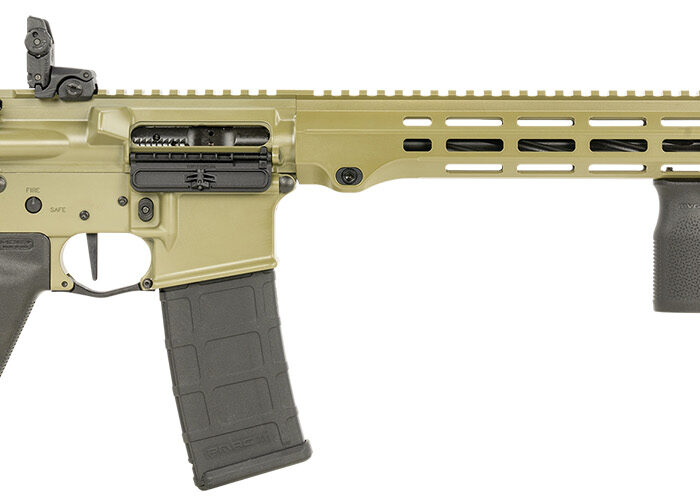 Maxim Defense MXM49736 MD15 L 5.56x45mm NATO 30+1 16" Fluted Barrel, Bazooka Green Rec/M-LOK Handguard, Black Magpul Furniture, SL-K Stock, MBUS Sights, Blackout Defense Flat Trigger
