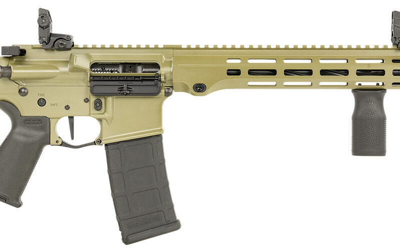 Maxim Defense MXM49736 MD15 L 5.56x45mm NATO 30+1 16" Fluted Barrel, Bazooka Green Rec/M-LOK Handguard, Black Magpul Furniture, SL-K Stock, MBUS Sights, Blackout Defense Flat Trigger