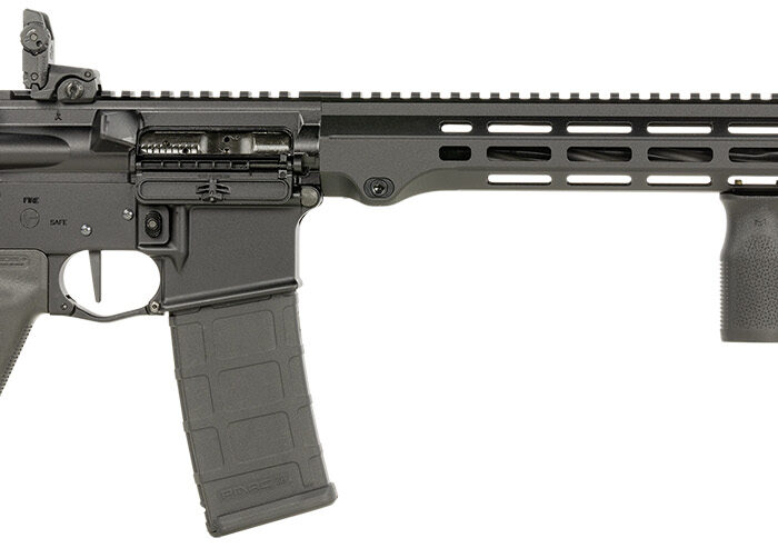 Maxim Defense MXM49737 MD15 L 5.56x45mm NATO 30+1 16" Fluted Barrel, Black, M-LOK Handguard, Magpul Furniture, SL-K Stock, MBUS Sights, Blackout Defense Flat Trigger