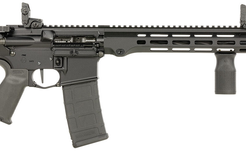 Maxim Defense MXM49737 MD15 L 5.56x45mm NATO 30+1 16" Fluted Barrel, Black, M-LOK Handguard, Magpul Furniture, SL-K Stock, MBUS Sights, Blackout Defense Flat Trigger