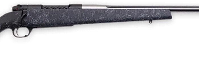 Weatherby MAM01N28NOR8B Mark V Accumark 28 Nosler 3+1 26" Threaded/Fluted Stainless Barrel, Graphite Black Rec, Gray Webbed Black Monte Carlo Stock, Accubrake Muzzle Brake, Adj. TriggerTech Trigger