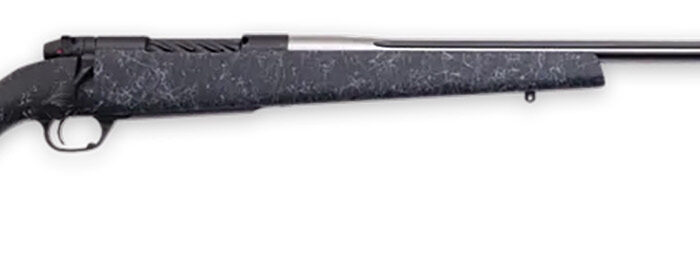 Weatherby MAM01N300PR8B Mark V Accumark 300 PRC 3+1 26" Threaded/Fluted Stainless Barrel, Graphite Black Rec, Gray Webbed Black Monte Carlo Stock, Accubrake Muzzle Brake, Adj. TriggerTech Trigger